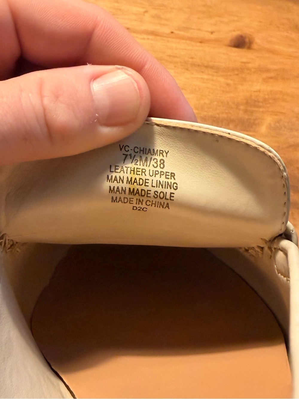 Vince Camuto Cream Leather Tassel Loafers - Picture 6 of 6
